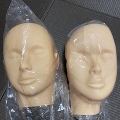 アートメイクやマツエクの練習用の顔カバー2枚