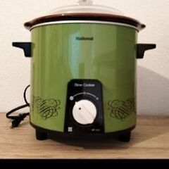 ナショナル スロークッカー 煮込み鍋 NF-200 グリーン(電...
