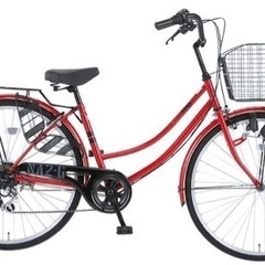 ダイワサイクル 自転車 26インチ 変速ギア付き オートライト