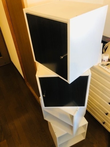中古美品 カラーボックス4個セット