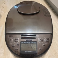 ★ 日立HITACHI I H ジャ-炊飯器 RG-TG10K 炊飯容量1.0L 動作確認済みの画像