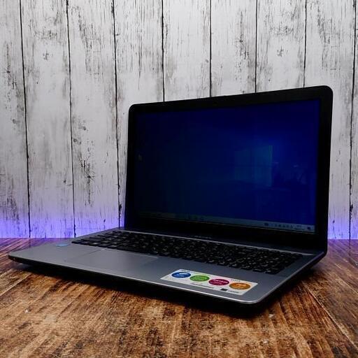 【動作確認済】美品 ASUS ノートPC A541N SSD 128GB Celeron N3350 1.10GHz-2.40GHz 15.6インチ メモリ 4GB パソコン