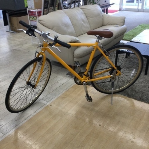 ●【✨デリバリー❗️サイクリング❗️通学❗️黄色がオシャレ❗️✨】WEEKEND BIKES/ウィークエンドバイクス 700Cクロスバ