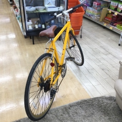 ●【✨デリバリー❗️サイクリング❗️通学❗️黄色がオシャレ❗️✨】WEEKEND BIKES/ウィークエンドバイクス 700Cクロスバ