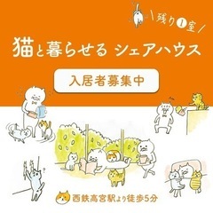 【30代以上歓迎🎉】３匹のねこと暮らせる大人のシェアハウス