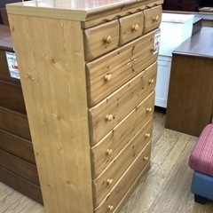 KG-119【新入荷　リサイクル品】ハイチェスト　ナチュラル
