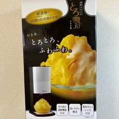電動ふわふわとろ雪かき氷器