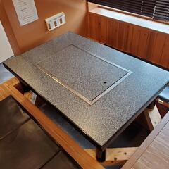 お好み焼き鉄板焼き座卓テーブル 楽天市場】プロパンガス用 お好み焼き 座卓 テーブル 6人用 お好み焼台