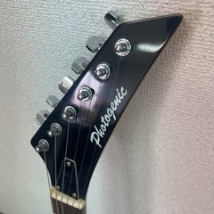 Photogenic  フォトジェニック　エレキギター　シルバー　グレー　ソフトケース付きの画像