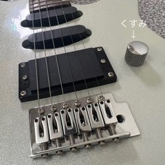 Photogenic  フォトジェニック　エレキギター　シルバー　グレー　ソフトケース付きの画像