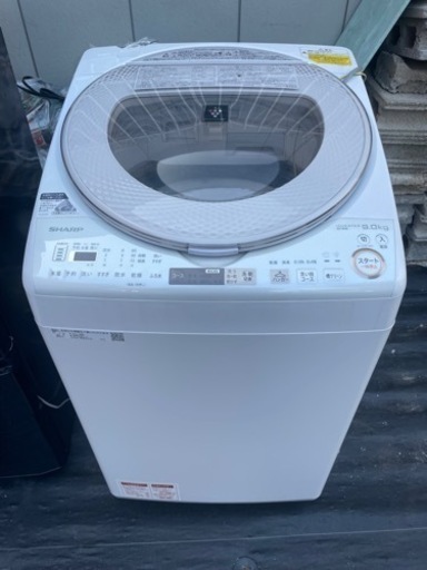 SHARP 洗濯乾燥機 穴なし槽 洗濯機 洗濯9kg／乾燥4.5