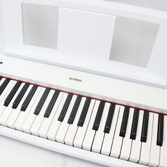 【かながわpay対応】471) 【美品】 YAMAHA ヤマハ 21年製 電子ピアノ Piaggero ピアジェーロ NP-12WH 61鍵 ホワイト 取説・電源コード付きの画像