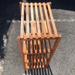 9月21日まで！★特価！★木製 小物棚 シェルフ ぐらつき有の為、特価です！　R040728の画像