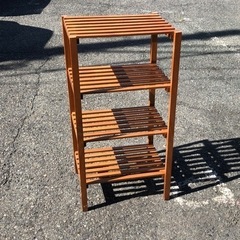 9月21日まで！★特価！★木製 小物棚 シェルフ ぐらつき有の為...