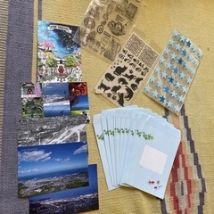 封筒、絵葉書、ステッカー、ラッピング袋