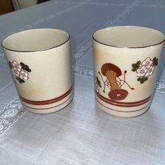 九谷焼　湯呑み2こセットの画像