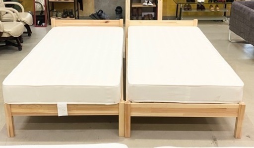 受け渡し予定あり 無印良品 シングルベッド 木製