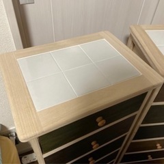 収納 引き出し タイルトップマルチラック [ 5段 ]　幅40cm  高さ82cm 奥行き30cmの画像