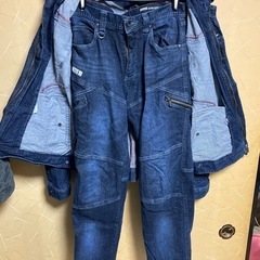 デニムストレッチブルゾン&パンツの画像