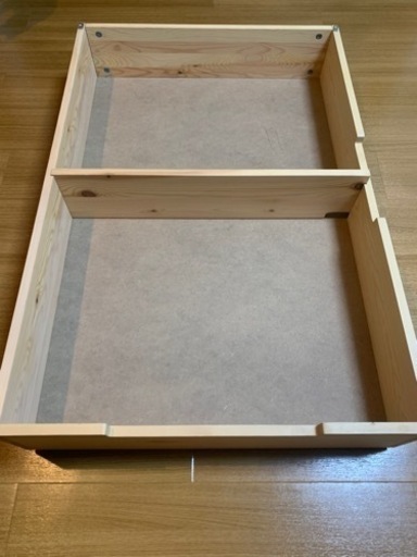 無印良品　ベッド下収納ボックス　仕切り付き　2セット