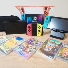 【値下げ中】Nintendo Switch本体、追加JOY-CON、ソフト５本