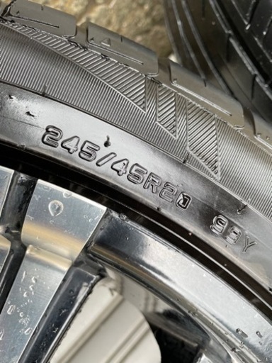 ハリアー　SPIEL  アルミ　ホイール　20インチ 8.5J+38 245/45R20 4本