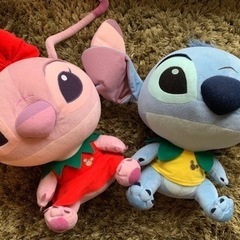 ディズニー　リロ&スティッチ　ぬいぐるみ　ペア