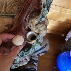 徳利を持つたぬき　信楽焼　置物　縁起物の画像