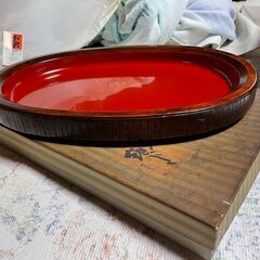 しこく彫　香川の漆器　お盆　縦25cm 横36cm　高さ4cm ...