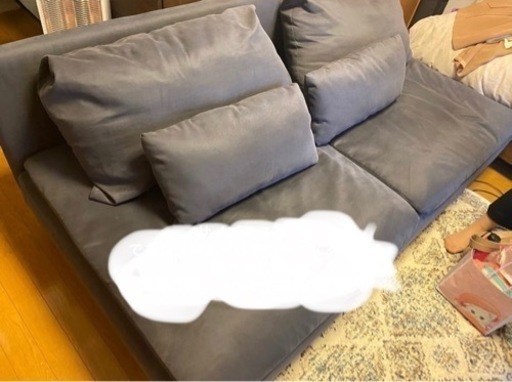 IKEA ソーデルハムン　3人掛け　クッション付き　45000円から40000円値下げ