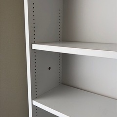 本棚　収納棚　ブックシェルフ　ホワイト　白　美品の画像