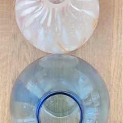 ほぼ新品＊小樽　北一硝子☆花瓶　2つセットの画像