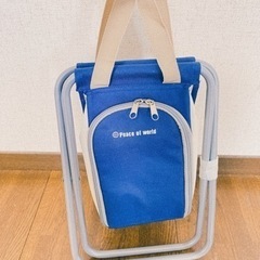 お話中//保冷ボックス付☆新品未使用☆折りたたみチェアーの画像