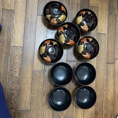 お椀(蓋付ｘ５,蓋なしｘ４)