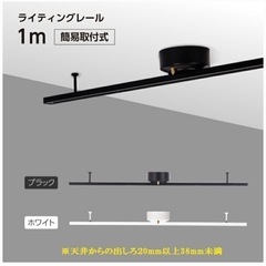 ライティングレール 1m  配線ダクトレール