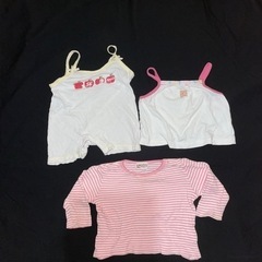 決まりました。2. ベビー服　女の子用かと思われる物3枚70サイズ