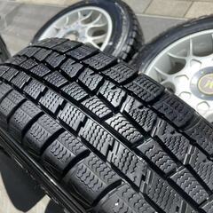 Dunlop スタッドレス　冬用タイヤ4本セット　155/70R13　2019年式　ホイール付き　Winter-maxxの画像