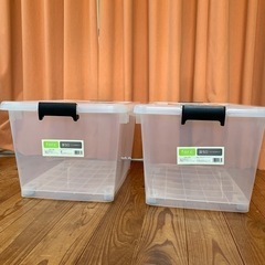 【ジャンク】コロ付収納BOX ×2