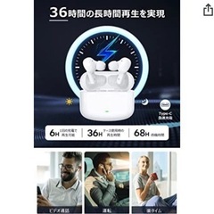 新品未使用‼️ 【2022年モデル bluetooth イヤホン】MEEKA ワイヤレスイヤホン の画像