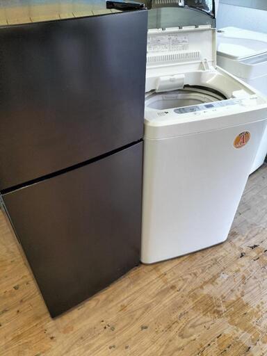 新生活応援家電セット！！No９７ マックスゼン JR118ML01GM  2ドア冷凍冷蔵庫 118L 2021年製・ヤマダ電気 YWM-T60A1 全自動洗濯機 6.0K 2016年製 2点セット！！