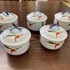 有田焼　蒸し碗　5客