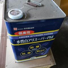 未使用　吉田製油所 水性白アリスーパーPHI 14L クリヤー

