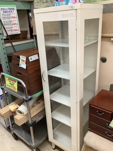ショーケース 飾り棚 白 管G220729DK (ベストバイ 静岡県袋井市)