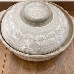 美品＊2-5人用土鍋　シンプルデザインの画像