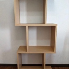 自在シェルフ クルリN 3段(ライトブラウン)