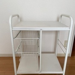 （お取引中）キッチンワゴン　白