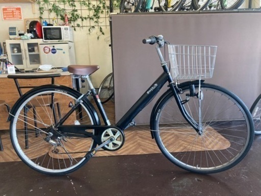 取引中【タイヤ・チューブ新品！】6段変速　27インチ自転車　ブラック