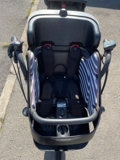 パナソニック　電動アシスト自転車（20インチ）前後チャイルドシート　良質バッテリー　13.2Ah　中古品