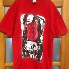 ★女性 バンダナ ダイヤ 柄のロックなプリント Tシャツ ★