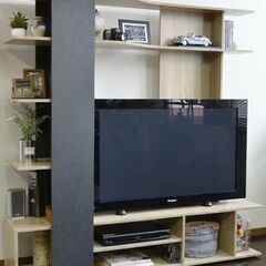 ■無料■テレビ台（壁面収納）　50インチ対応可能の画像